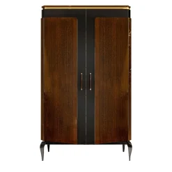 A.R. Arredamenti Bar Cabinets<Victor 2-Door Brown Bar Cabinet