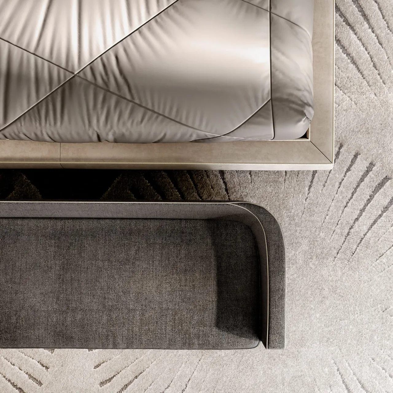 A.R. Arredamenti Benches<Victor Gray Bench