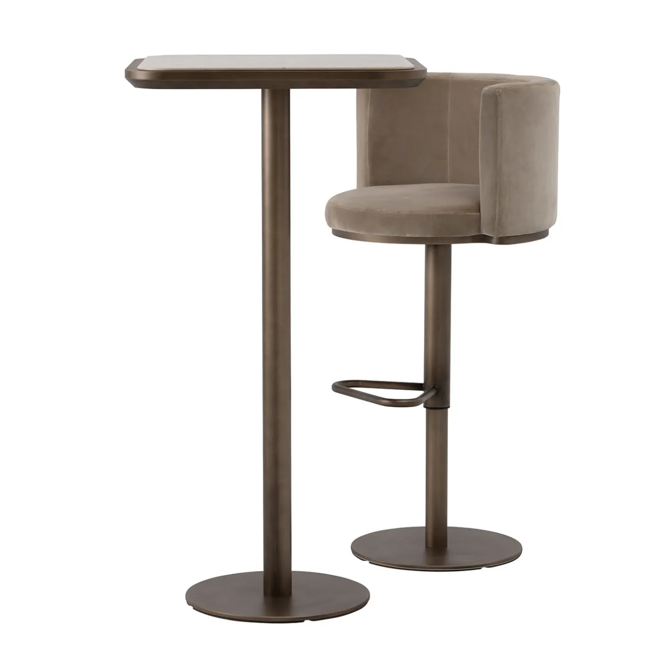 UNO Contract Bistro Tables<Virna Square Bistro Table by Ciarmoli Queda Studio