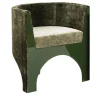 Fratelli Boffi Chairs<Volta Curve Green Velvet Chair by Storagemilano