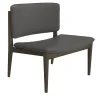Morello Gianpaolo Lounge Chairs<Wengé Dark Gray Leather Lounge Chair