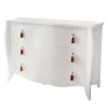 Ros Italia Interiors Dressers<White Lacquered Wood Dresser
