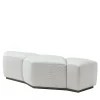 Giorgio Collection Ottomans & Poufs<White leather bench by Castello Lagravinese Studio