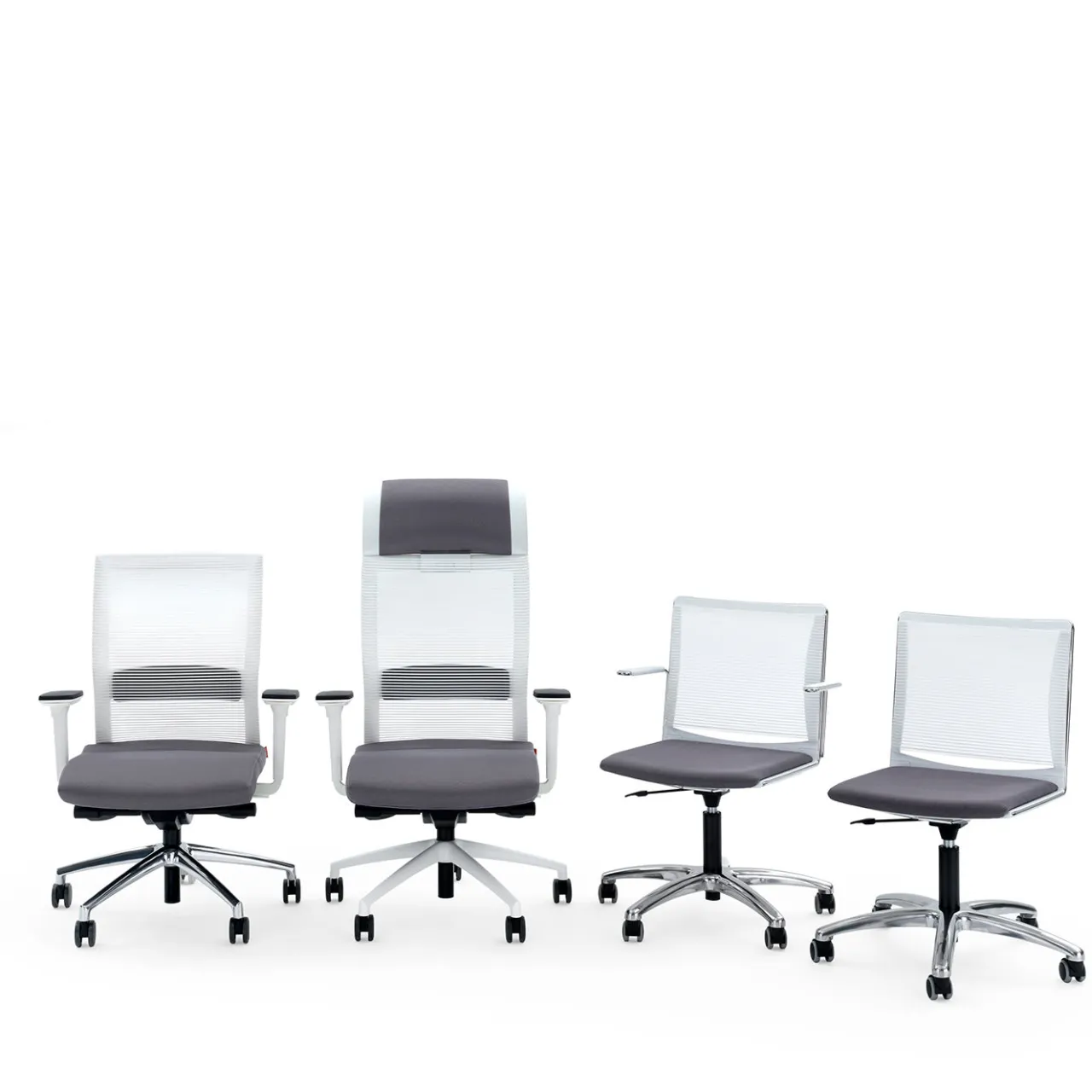 Viganò & C. Office Chairs<WINNER anthracite MEETING CHAIR #2