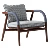 CPRN Homood Lounge Chairs<Wood Lounge Chair With Metal Details