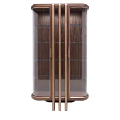 Annibale Colombo Cabinets<Zebra and Brass 2-Door Display Cabinet