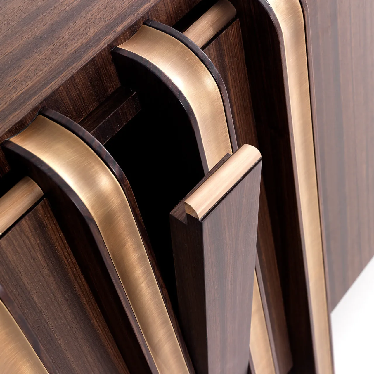 Annibale Colombo Sideboards Buffets<Zebra and Brass Sideboard