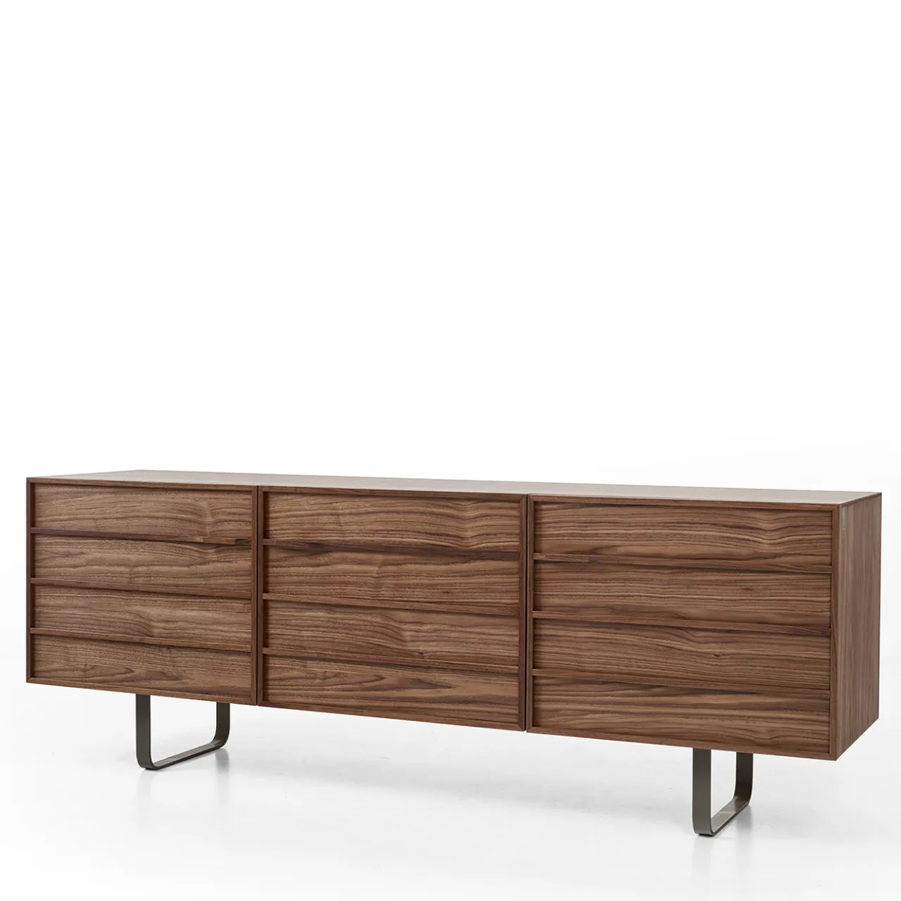 Modesign Sideboards Buffets<Zen Walnut Sideboard with Glass Shelves #2
