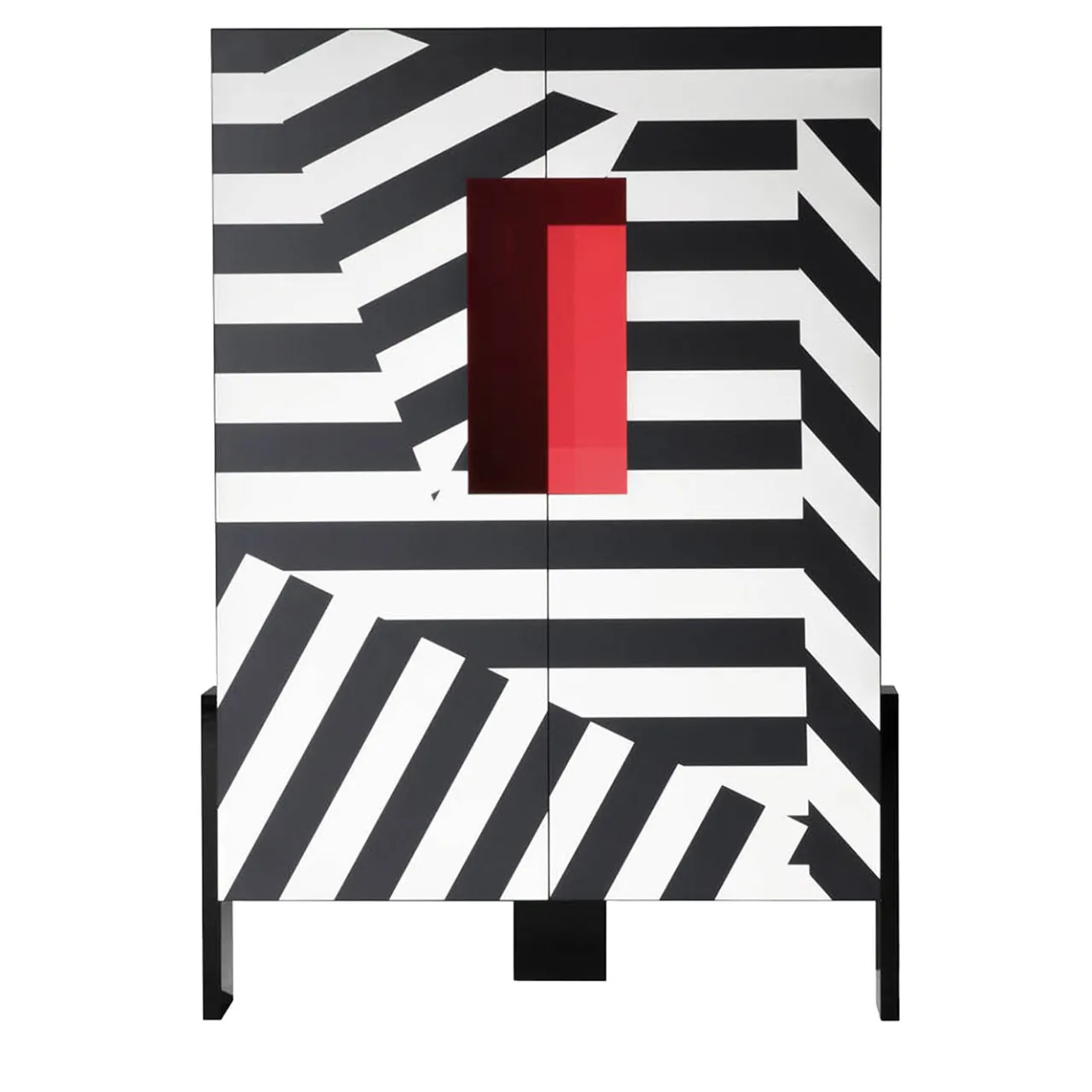 Driade Cabinets<Ziqqurat Striped Polychrome Cabinet by Lab