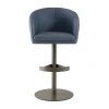 Borzalino Bar Stools<Zoe Blue Leather Bar Stool