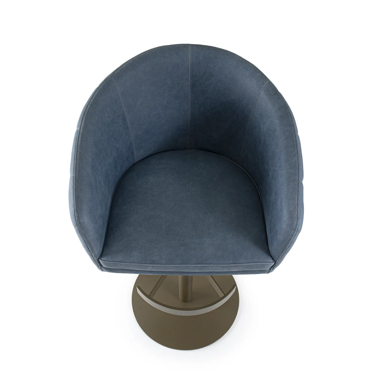 Borzalino Bar Stools<Zoe Blue Leather Bar Stool